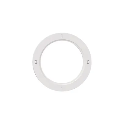 Disque indicateur NEVO, p.interrupteur rotatif, 0-1-0-1, blanc 