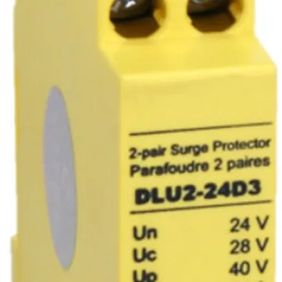 Protezione contro sovratensioni Flury DLU, tipo 3, 24VDC, 2×2 fili 
