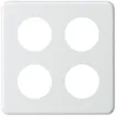 Plaque de rec. 2×2/3×43+1×58 blanc 