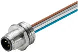 EB-Stecker Weidmüller SAIE Stift M12 4L mit Kabel 0.5m M16 0.34mm² PVC 