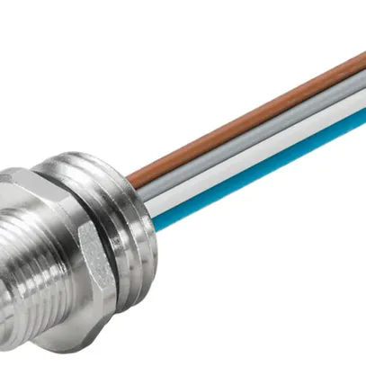 Fiche INC Weidmüller SAIE fiche M12 4L avec câble 0.5m M16 0.34mm² PVC 