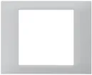 Cadre de recouvrement kallysto 80×100mm enfichable pour boîte ENC G3 gris clair 
