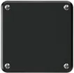 UP-Blindabdeckung robusto IP55 schwarz mit Montageplatte 
