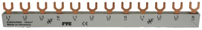 Blocco barra collettrice Demelectric 4L 10mm² 12UM 17.8mm 