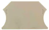 Plaque de fermeture Weidmüller WAP 2.5-10 56×1.5mm beige 