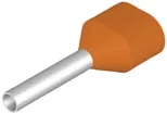 Zwillings-Aderendhülse Weidmüller H isoliert 2×0.5mm² 8mm orange Mehrfachbeutel 