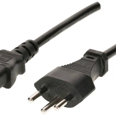 Câble d'appareil MH, T12/C13, Td 3×1mm² 2m, noir 