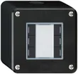 Poussoir AP robusto Q KNX 6× LED RGB s/e-link noir 