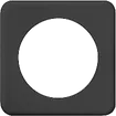 Placca di copertura I 58mm nero 1×58mm nero 