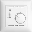 Thermostat d'ambiance ENC EDIZIOdue blanc, avec interrupteur 