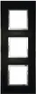 En-tête ENC Legrand Arteor 3×1, vertical, mirror black 