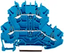Morsetto 2 piani WAGO TopJobS 2.5mm² N/N blu serie 2002 