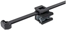 Clip d'arrêt avec collier EdgeClip T50ROSEC5B, latérale à plomb 1…3mm PA66W 