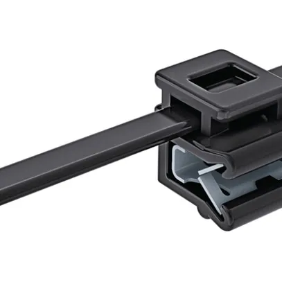 Clip d'arrêt avec collier EdgeClip T50ROSEC5B, latérale à plomb 1…3mm PA66W 