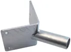 Eckwandhalterung DOTLUX Stahl verzinkt für BELUGA, Aufnahmerohr für Leuchte 48mm 