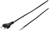 Câble d'appareil plat Tdf 2×1mm² 3m noir fiche T11 
