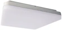 Plafoniera/applique LED SLICE SQUARE 18W 3000K 1100lm, rilevatore, argento 