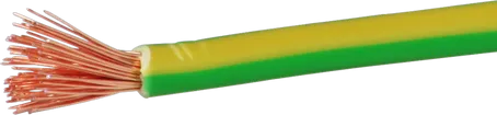 Toron T 6mm² sur bobine vt-jn Bobine à 100m H07V-K 