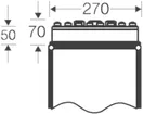 Anbauflansch grau Ø17×6…13mm, Ø2×9…17, Ø2×8×23, Ø1×11…30 