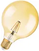Lampe LED LEDVANCE Vintage GLOBE E27 4W 410lm 2400K Ø124×168mm clair or 