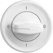 Interrupteur rotatif STANDARDdue 0/1L blanc, avec manette 