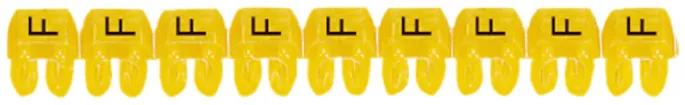 Bague-repère Legrand CAB 3, pour 0.5…1.5mm² impression: 'F', jaune 