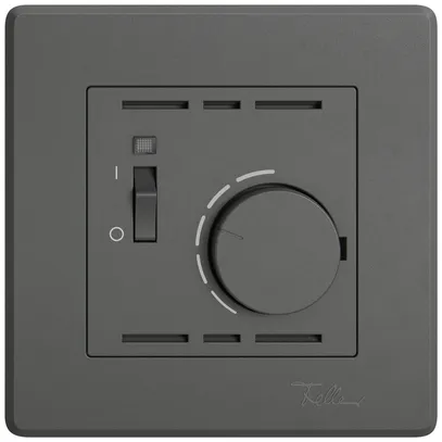 Thermostat d'ambiance ENC EDIZIO.liv SNAPFIX® avec interrupteur 230VAC 50Hz grf 
