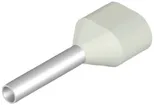 Capocorda doppio Weidmüller H isolato 0.5mm² 8mm bianco DIN sciolto 