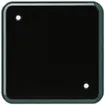 Abdeckplatte basico 1×1 2 Befestigungslöcher diagonal schwarz 