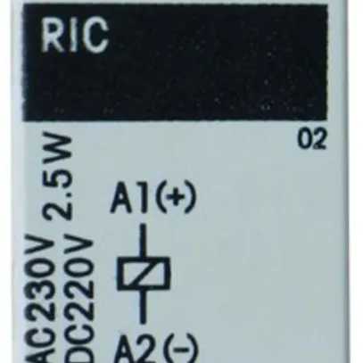 Contacteur AMD ComatReleco RIC, 230VAC/DC, 2F 20A AC-1 