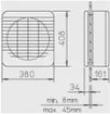 Fenster-/Wandventilator XPELAIR GX-12 Ø324mm reversierbar hellgrau 