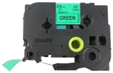Cassetta nastro compatibile con OZE-751, 24mm×8m, verde-nero 