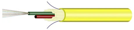 Câble FO Universal H-LINE Cca 24×E9/125 Ø11.2mm 5000N jaune 