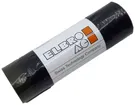 Sacco per rifiuti ELBRO 35 litri 650×500mm 40μm LDPE rotolo da 20 pezzi nero 
