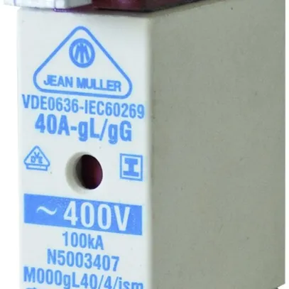 Fusible HPC DIN-000 400V/25A gL/gG verrous de saisie isol. 
