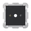 Boîte de raccordement ENC kallysto noir Ø9mm sans bornier avec plaque fixation 