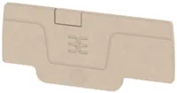 Piastra terminale Weidmüller serie A AEP 3C 1.5 59.61×2.1mm, beige 