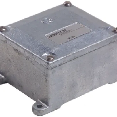 Boîte de dérivation en fonte Woertz IA 2×M25 gris 