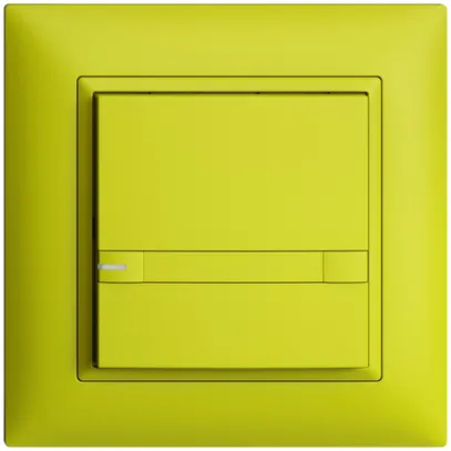 Poussoir ENC KNX 1× EDIZIOdue colore lemon RGB avec LED avec insert papier 