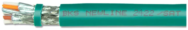 Câble BKS NewLine 2422, cat.7A 3×2×0.61/1×2×0.7 SAT FRNC/LSOH turquoise Dca 