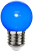 Lampada LED M. Schönenberger E27 1W 6lm 69mm G45 opale blu 