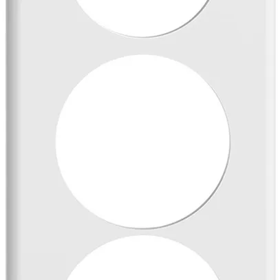 Plaque de recouvrement STANDARDdue 3×1 1×Ø50, 2×Ø58, blanc 