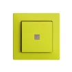 Pulsante luminoso INC EDIZIOdue A-R/1P lemon, con lente, LED giallo 