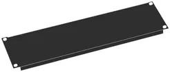 Plaque d'obturation 19" VALUE, 3UH, noir (RAL 9005) 