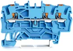Morsetto di passaggio WAGO Top Job-S 2.5mm² 3L blu serie 2202 