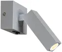 Plafoniera/lampada a muro LED STIX 4.5W 185lm 3000K 30° IP20 grigio argento 