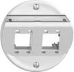 Kit de montage ENC Sdue Q, avec capot de sortie oblique 2×RJ45 freenet blanc 