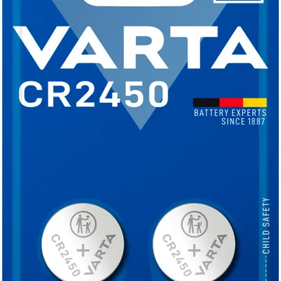 Pile bouton lithium VARTA Electronics CR2450 3V blister à 2 pièces 