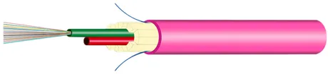 Câble FO Universal H-LINE Cca 24×G50/125 OM4 Ø11.2mm 5000N violet 