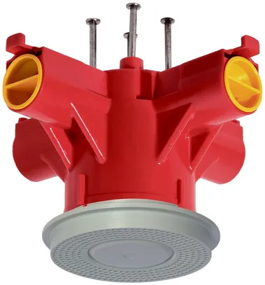Tassello per lampada MT Crallo-Star Ø45×85mm, c.anello di mont., 4×M20/M25 rosso 